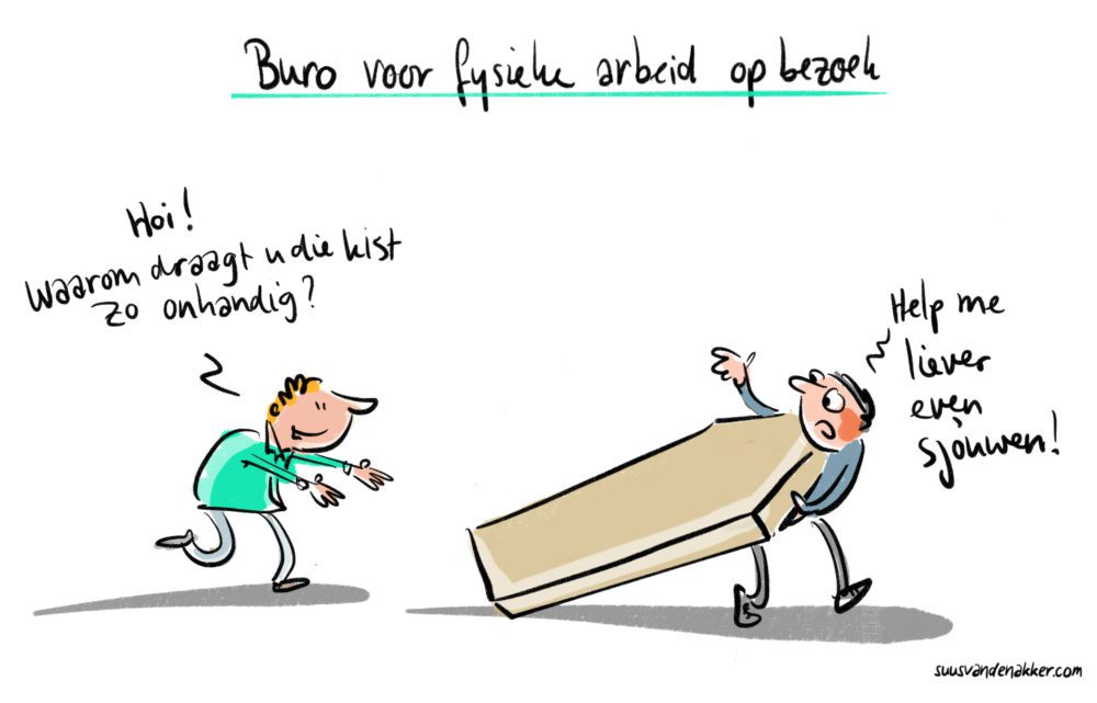 Live Cartoons Landelijke Dag Netwerk Duurzaam Fysiek Werk Suus Van